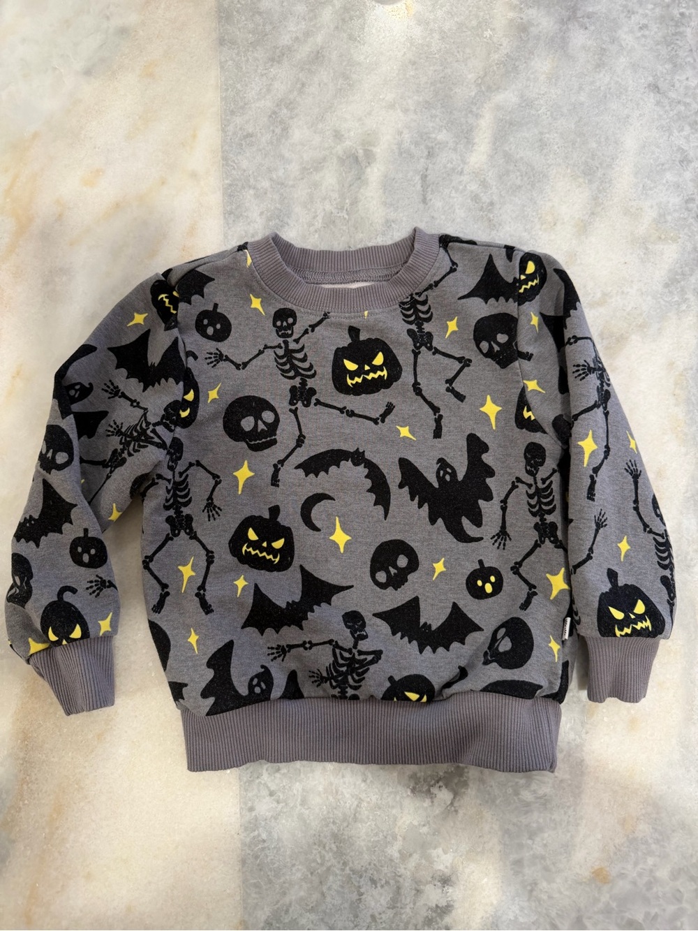 Little Sleepies Play Glowing Ghouls Halloween Sweatshirt 12-18 months